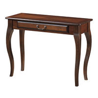 KONSOLENTISCH Padova Nussbaum dunkel 104 / 40 / 75cm - Nussbaumfarben, Holz (40/104/75cm) - Feldmann-Wohnen