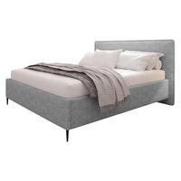 POLSTERBETT Puretta - Schwarz/Grau, Holzwerkstoff/Textil (160/200cm) - MIRJAN24