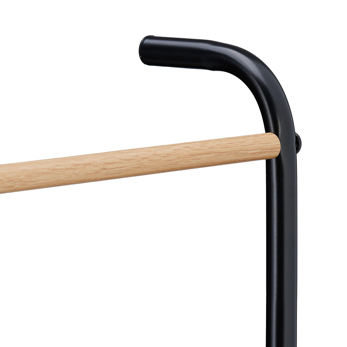 HANDTUCHLEITER - Schwarz, Metall (55.5/160.5/10cm) - Relaxdays