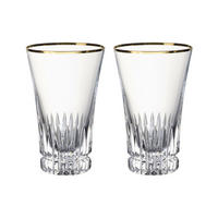 LONGDRINKGLÄSER Grand Royal Gold transparent-gold 300 ml 2er Set - Transparent/Goldfarben, Glas (0.3L) - Villeroy & Boch