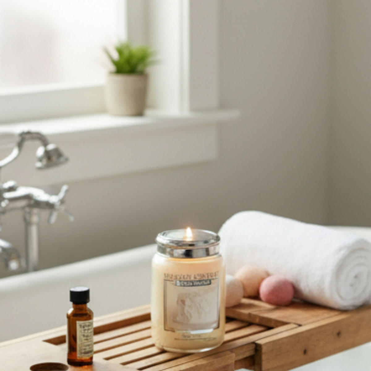 DUFTKERZE Dolce Delight Creme Glas 602g 2 Dochte - Creme, Glas (15cm) - Village Candle