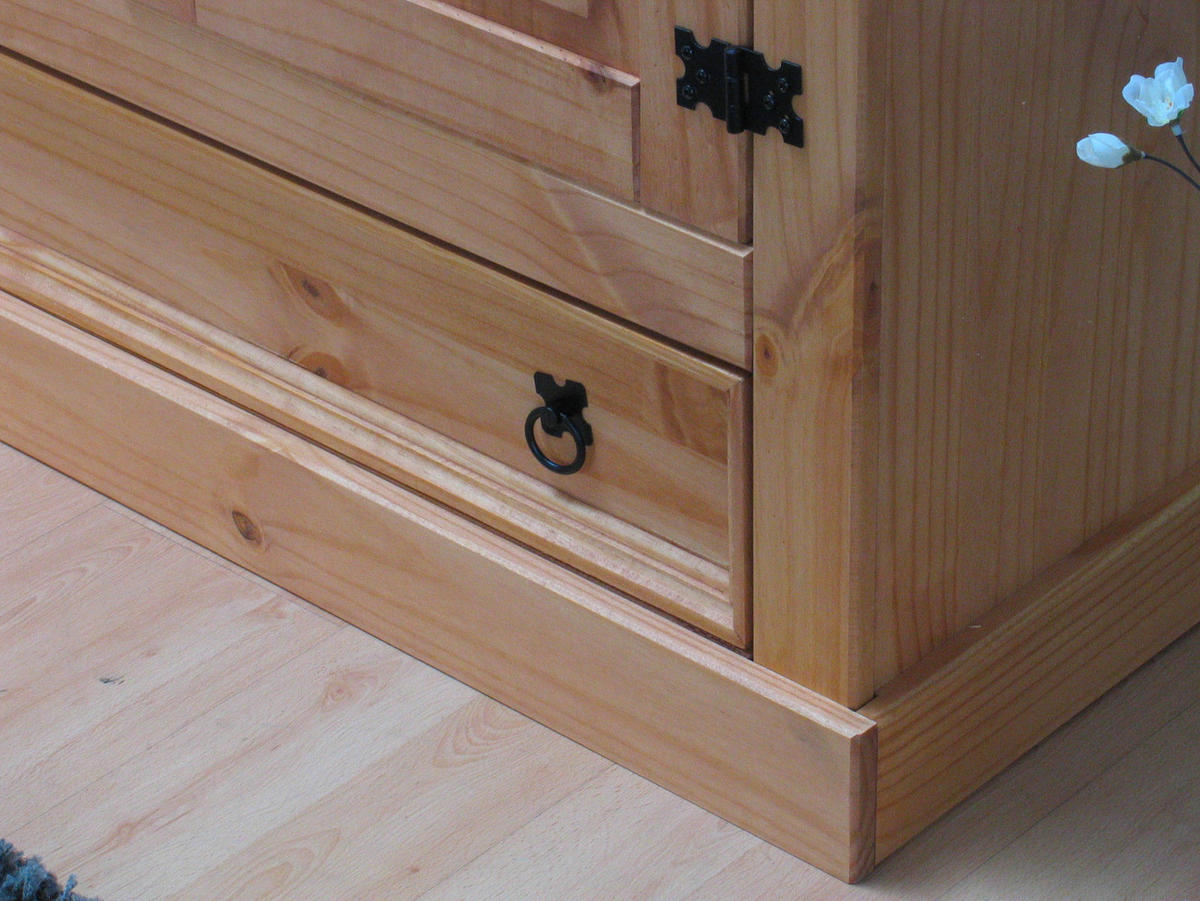 KLEIDERSCHRANK natur - Braun, Holz/Textil (194/196/58cm) - ebuy24