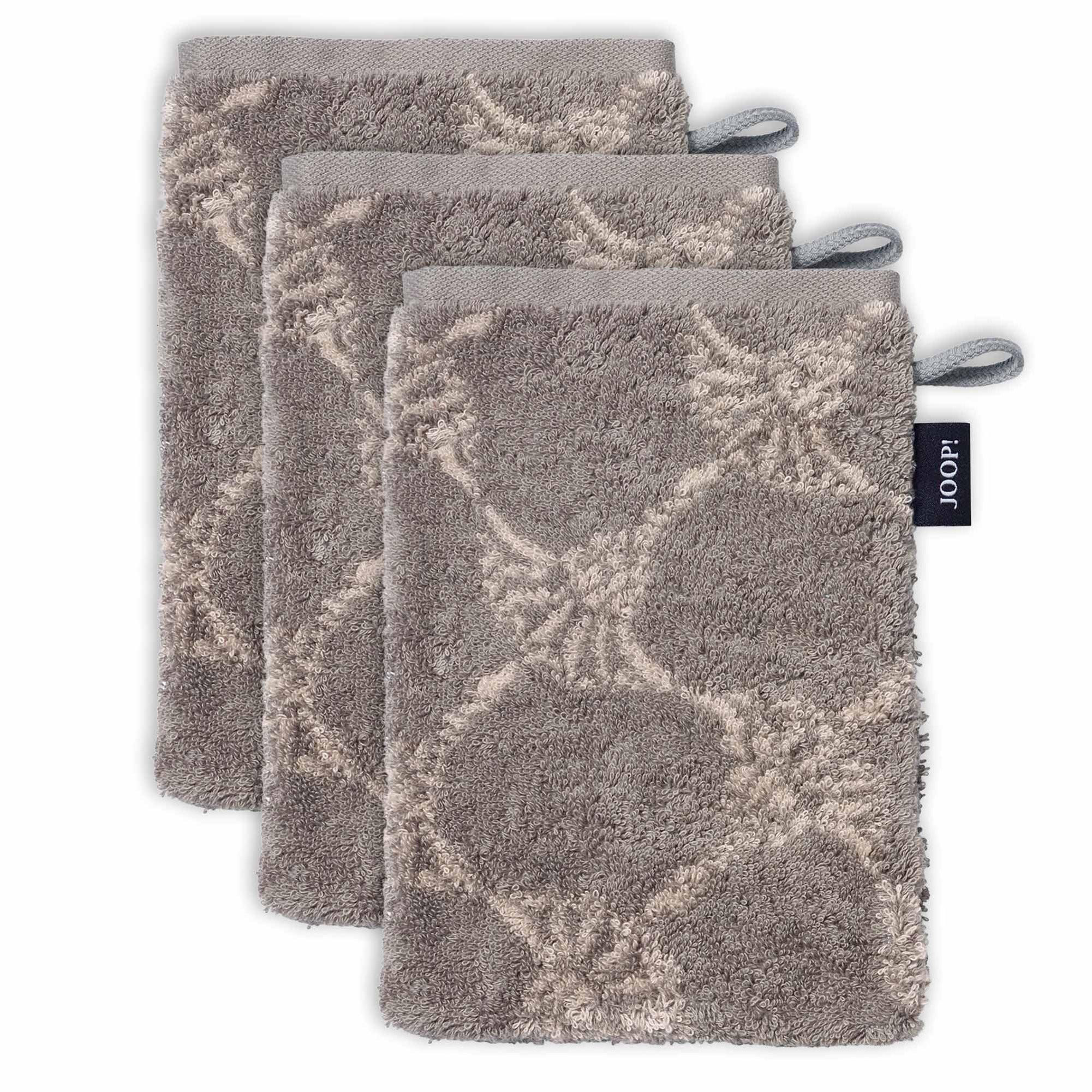 WASCHLAPPEN Unisex Doubleface Braun 3er Pack Baumwolle - Braun, Textil (16/22cm) - Joop!