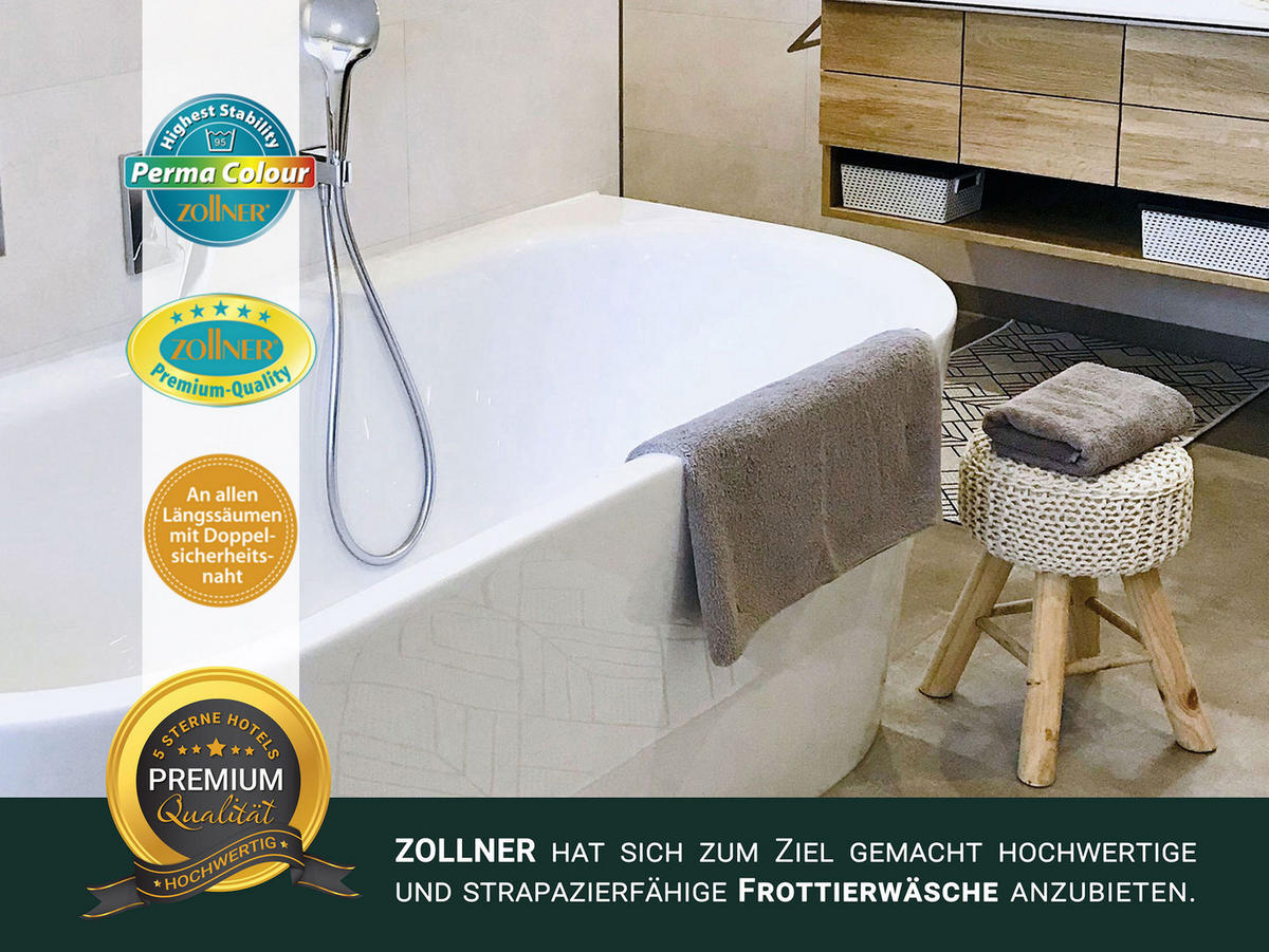 DUSCHTÜCHER, 3er-Set, 70x140 cm, 100% Baumwolle, Braun - Fango, Textil (70/140cm) - Zollner