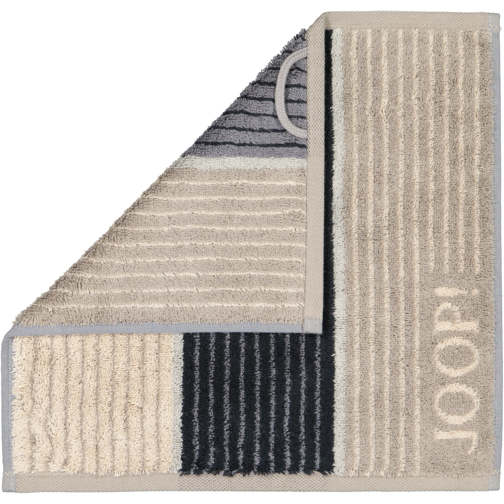 SEIFTUCH SIGNATURE LINES 1658 GRAPHIT - 70 - Grau, Textil (30/30cm) - Joop!