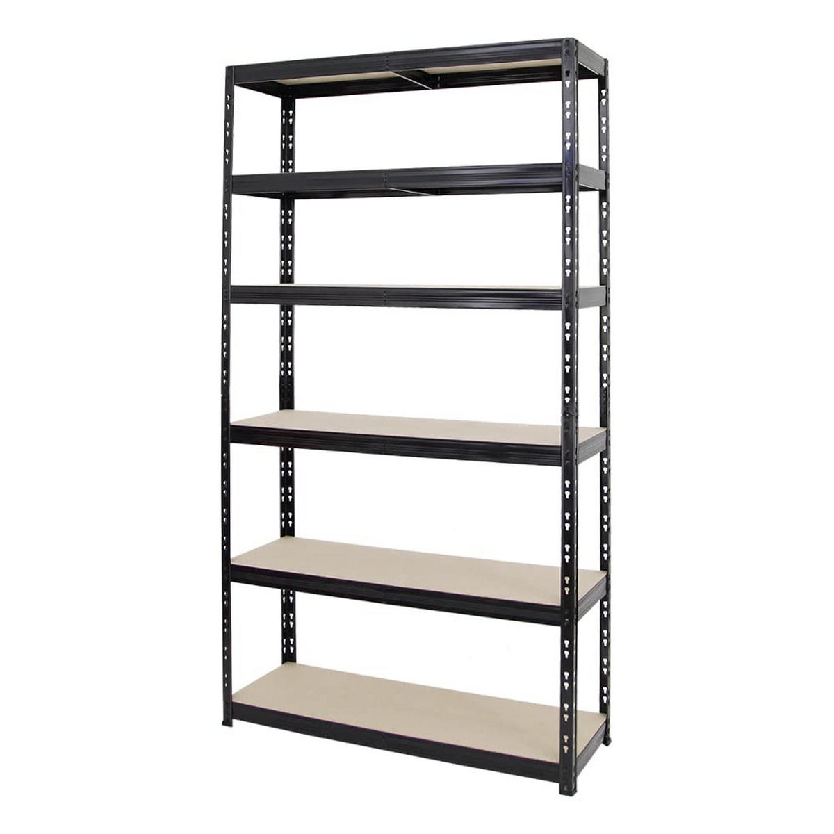 SCHWERLASTREGAL Giant Tiger XL 220x120x40 cm Fachlast 265 kg 6-Ebenen Schwarz - Schwarz, Metall (120/220/40cm) - PROREGAL