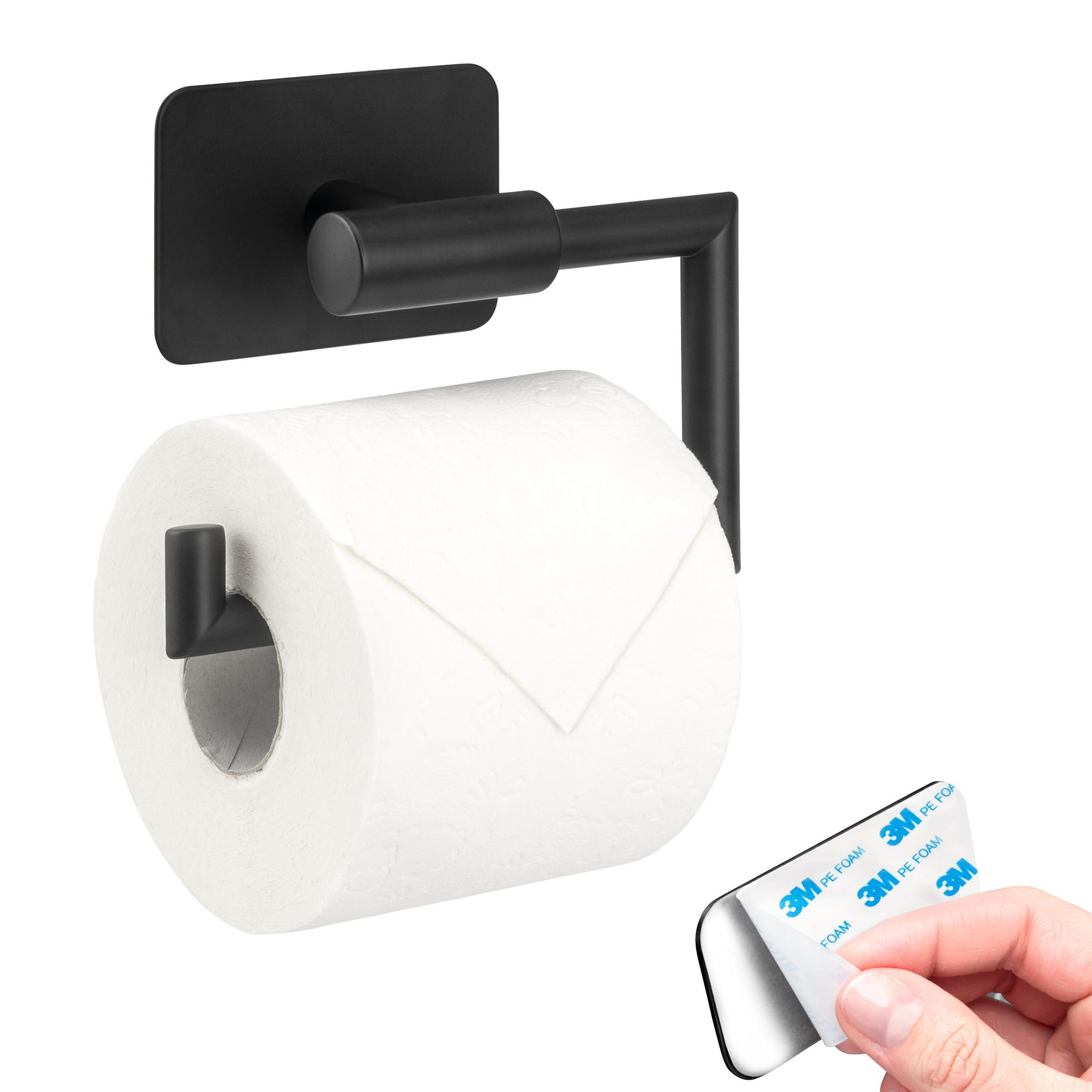 bremermann Toilettenpapierhalter Schwarz 15.5x11x5.5 cm