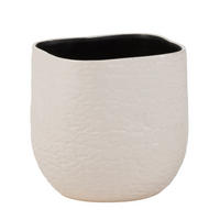 BLUMENTOPF AUDREY - Töpferei - Weiß - M - Ø 22,5 cm - Weiß, Keramik (22.5/20.5cm) - J-Line