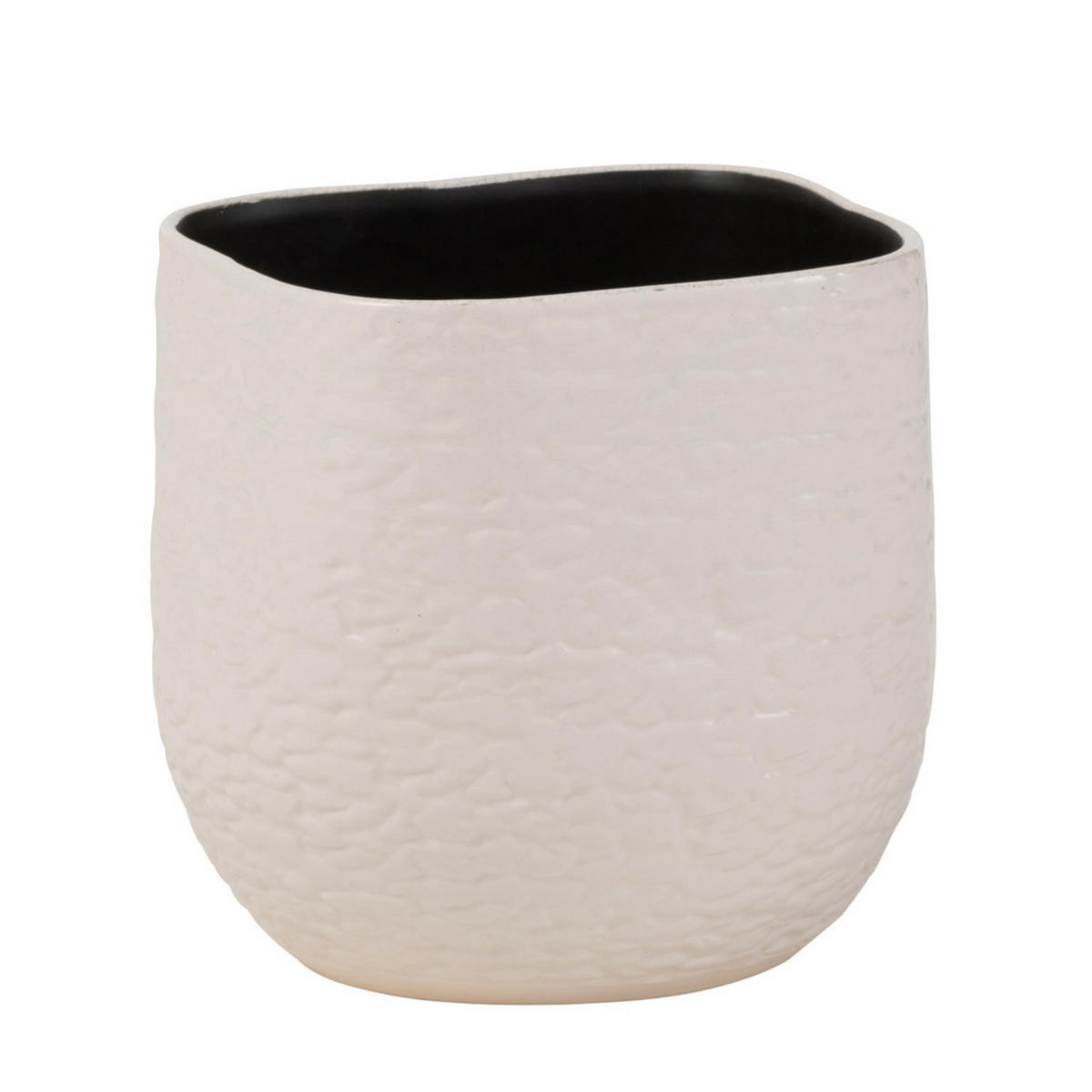 BLUMENTOPF AUDREY - Töpferei - Weiß - M - Ø 22,5 cm - Weiß, Keramik (22.5/20.5cm) - J-Line