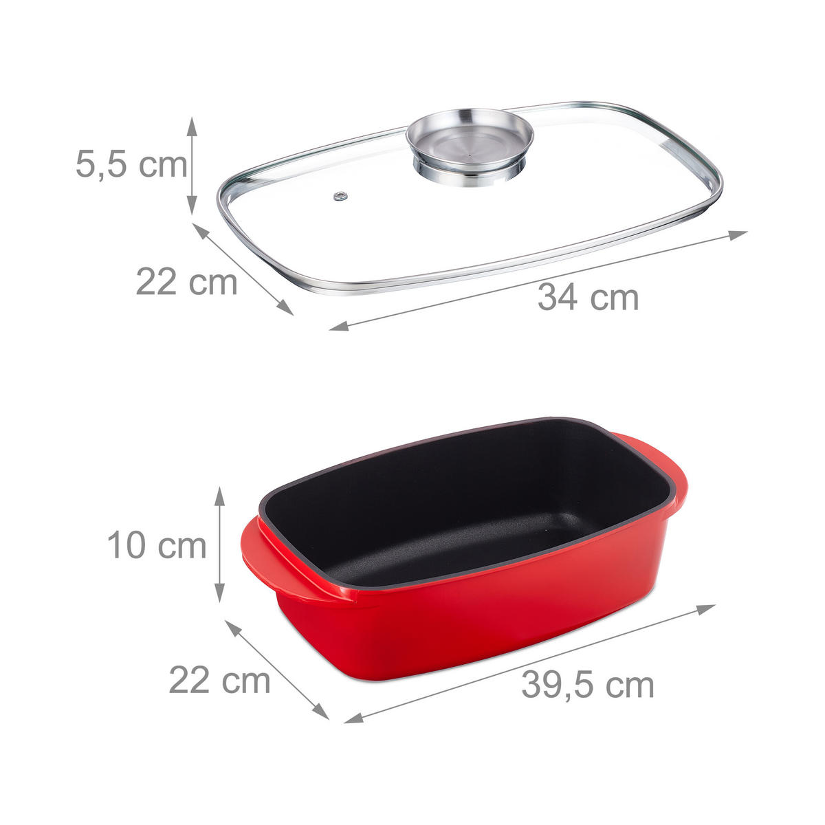 BRÄTER - Multicolor, Glas/Metall (22/39.5/15cm) - Relaxdays