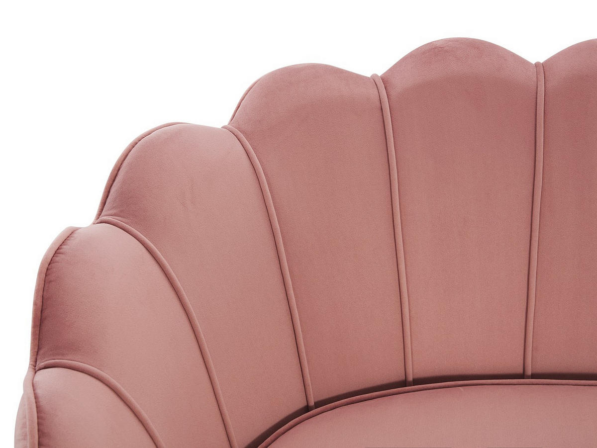 SOFA - 2 Personen - stoff - rosa Dandelion - Pink, Textil (124/78/73cm) - Vente-Unique