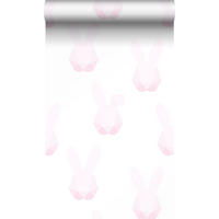 TAPETE Origami Kaninchen 53 cm x 10.05 m - Pink, Papier (53/0.1cm) - Origin Wallcoverings