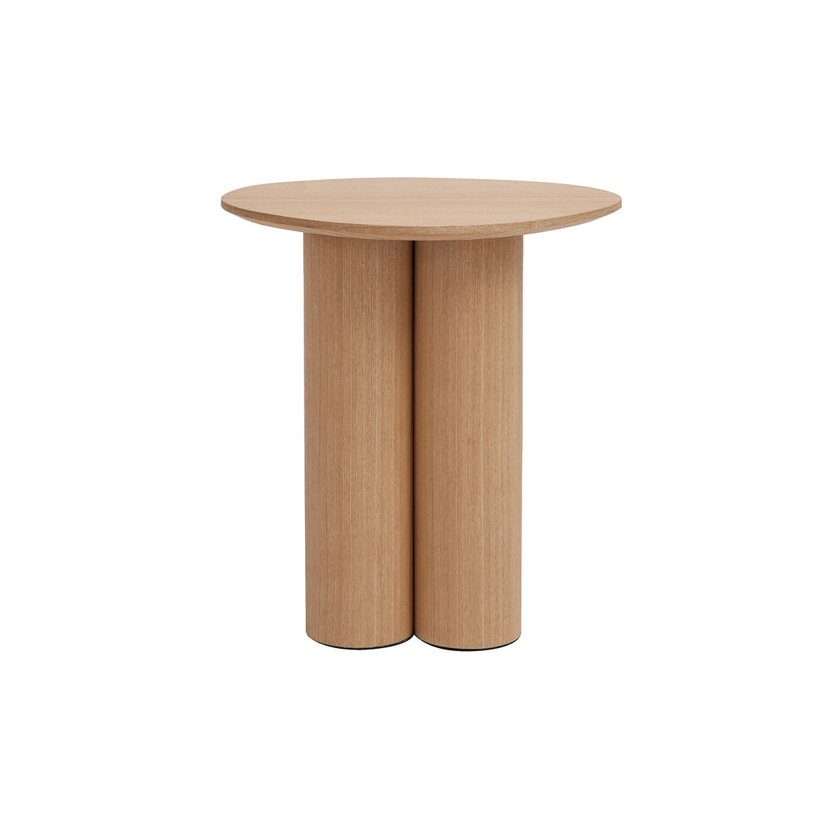 BEISTELLTISCH Helles Holz HOLLEN - Grün, Holz (44.5/35.5/48.5cm) - Miliboo