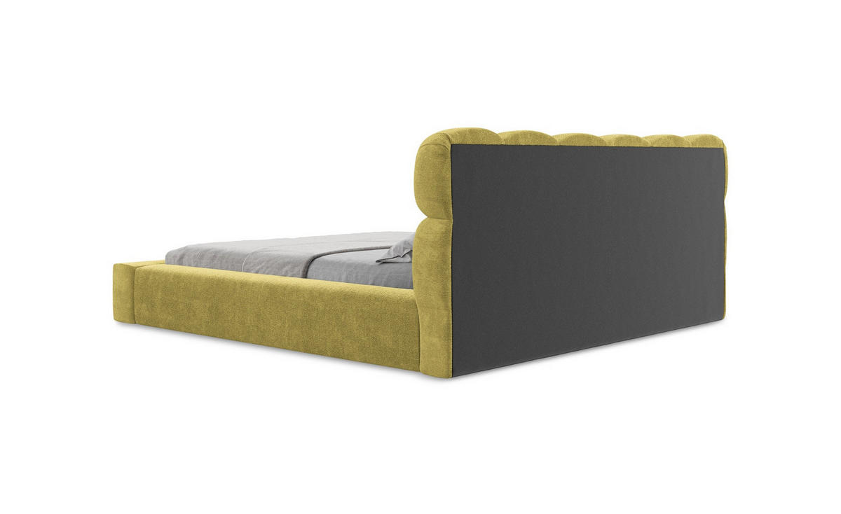 ECKSOFA Rechts Samt Stoff Grün - Schwarz/Olivgrün, Kunststoff/Textil (285/190cm) - Makamii