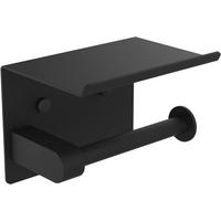 TOILETTENPAPIERHALTER, Schwarzer Toilettenpapierhalter - Schwarz, Metall (10/9.5/13.8cm) - BELZ