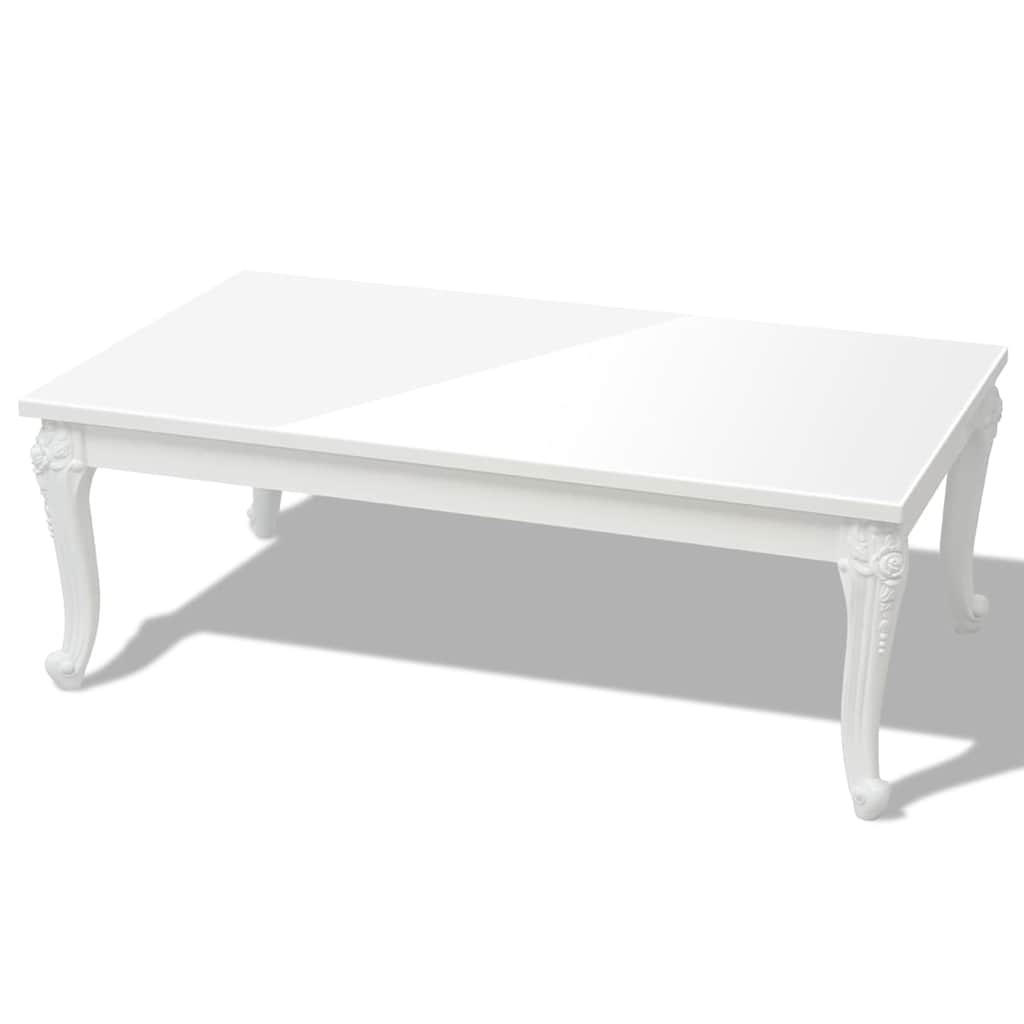 vidaXL Couchtisch Weiß 65x42x115 cm