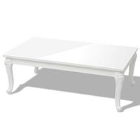 COUCHTISCH 115/65/42 Cm Hochglanz Weiss - Weiß, Holzwerkstoff (115/65/42cm) - vidaXL