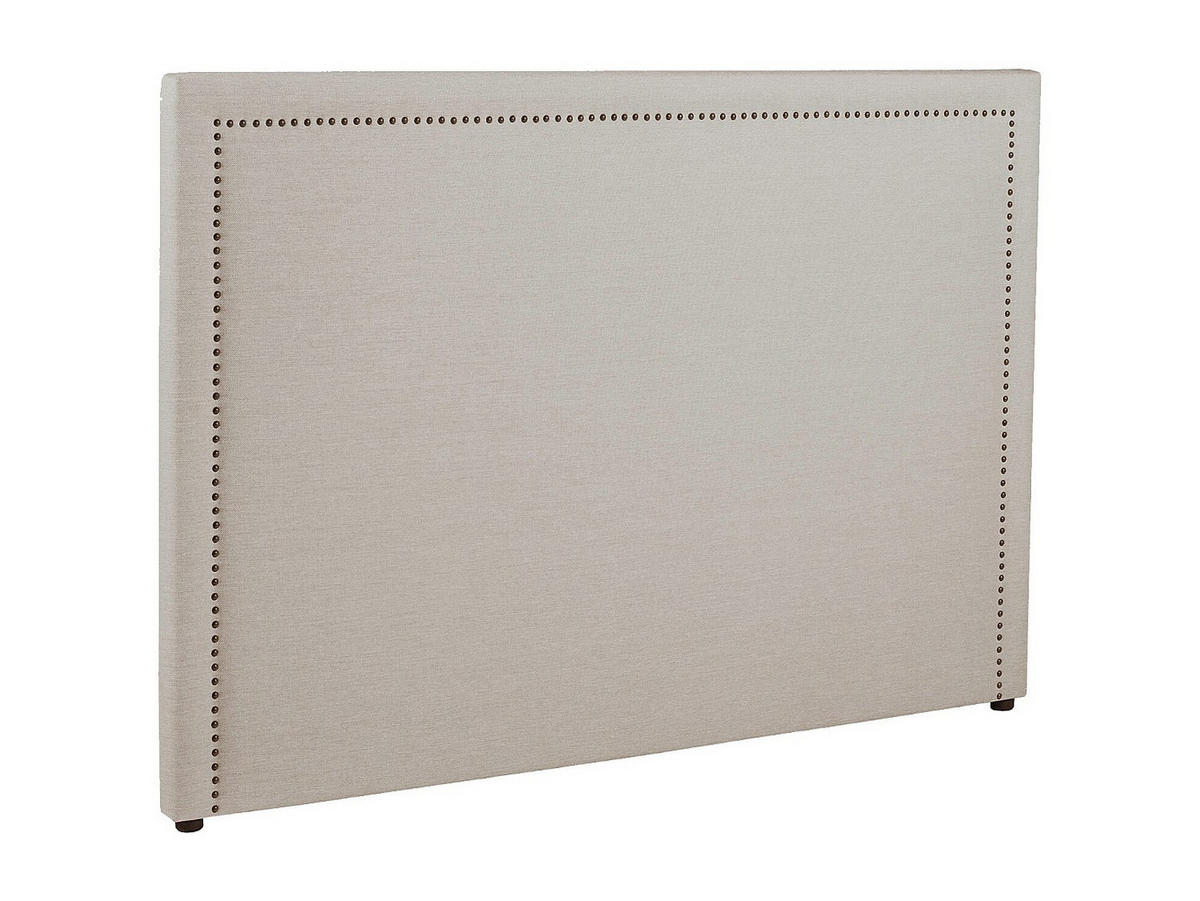 BETTKOPFTEIL - 2 Personen - stoff - beige Alvise - Beige, Textil (190/115/7cm) - Vente-Unique