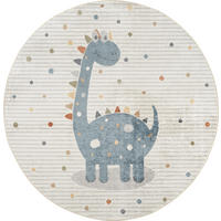 KINDERTEPPICH Maschinenwaschbar Rund Ø 160cm Beige - Beige, Textil (160/160cm) - LIVABLISS