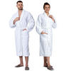 BADEMANTEL, XXL, 100% Polyester-Velours / 100% Baumwolle, Weiß - Weiß, Textil (XXLnull) - Zollner