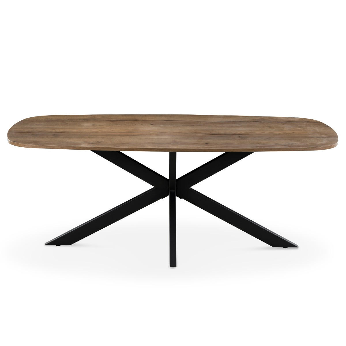 Giga Meubel Esstisch Dunkelbraun 100x76x200 cm