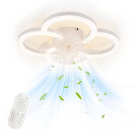 DECKENLEUCHTE mit Ventilator Ulvarn 50/50/14 cm - Weiß, Kunststoff (50/50/14cm) - ZMH