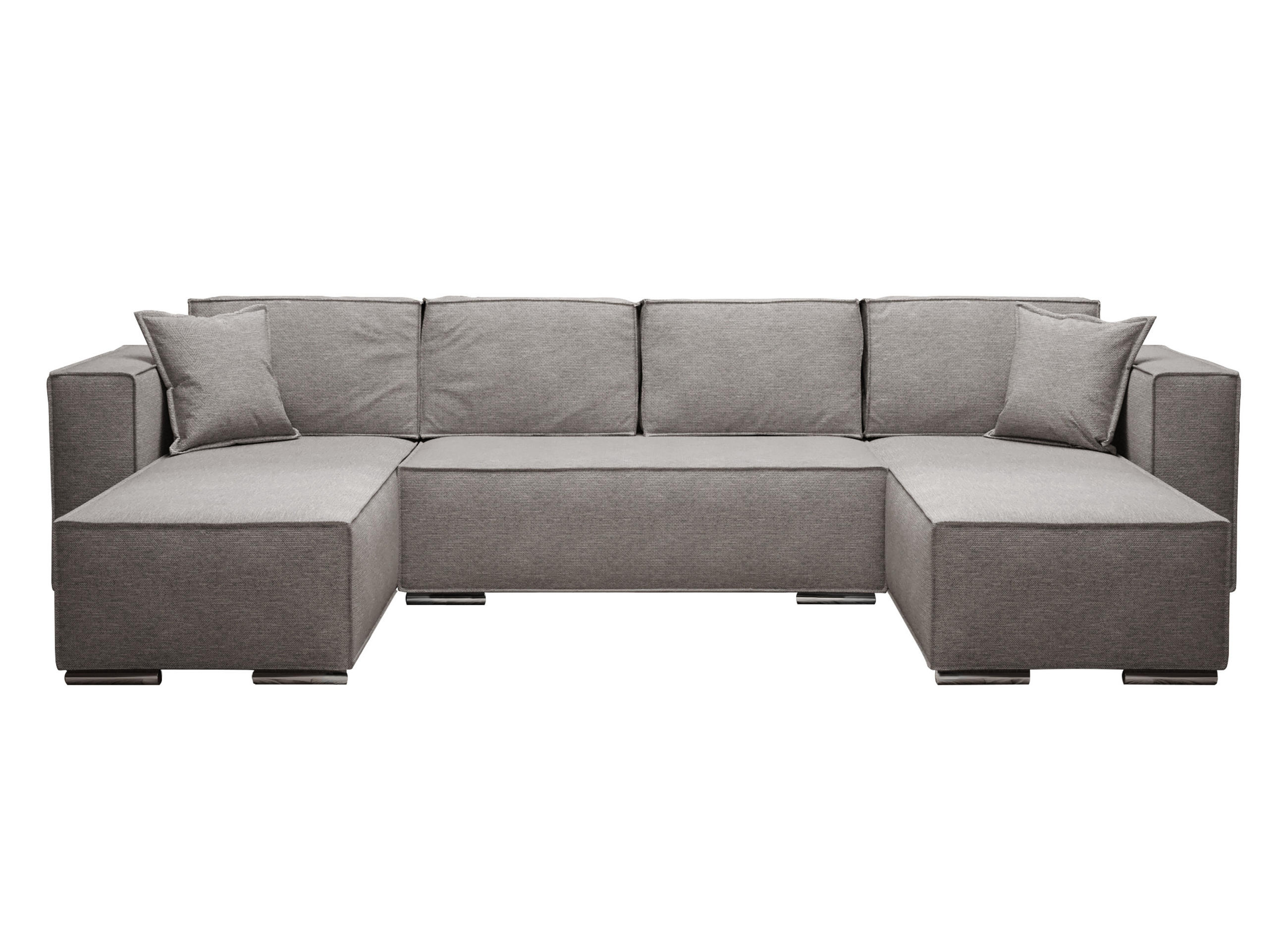AX Living Wohnlandschaft Hellgrau 327x82x180 cm