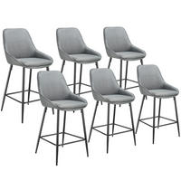 THEKENSTUHL Siera,49 x 54 x 100 cm, Belastbarkeit 120 kg,Webstoff grau/schwarz - Schwarz/Grau, Kunststoff (49/100/54cm) - tectake