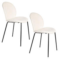 ESSZIMMERSTUHL Bonnet Creme/ Weiß - 2 er Set - Weiß, Kunststoff (45/84/53cm) - Zuiver