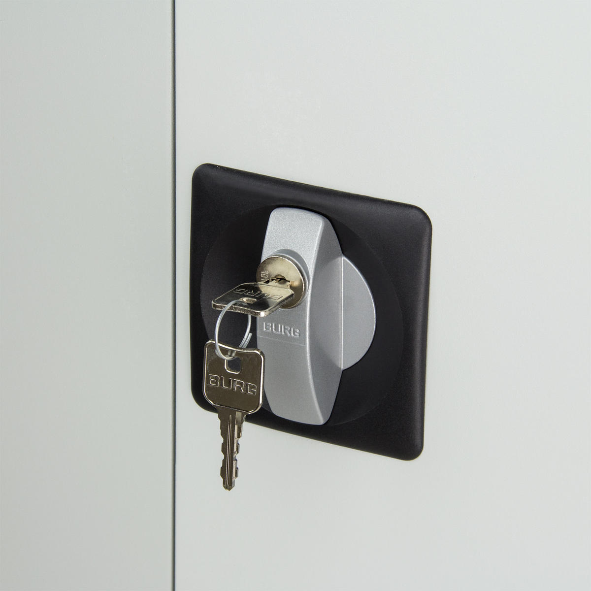 FLÜGELTÜRENSCHRANK Owl mit 4 Fachboden 195x92x42cm Lichtgrau - Grau, Metall (92/195/42cm) - PROREGAL