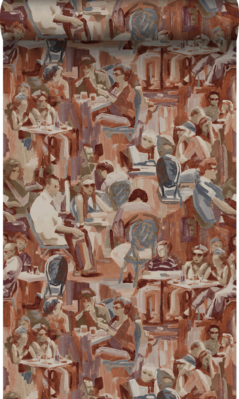 TAPETE figurative Motive 53 cm x 10.05 m - Rot, Papier (53/1000cm) - Origin Wallcoverings