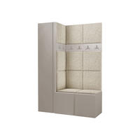 GARDEROBEN-SET Orion IX - Kaschmir/Creme, Holzwerkstoff/Kunststoff (124/186/46cm) - MIRJAN24