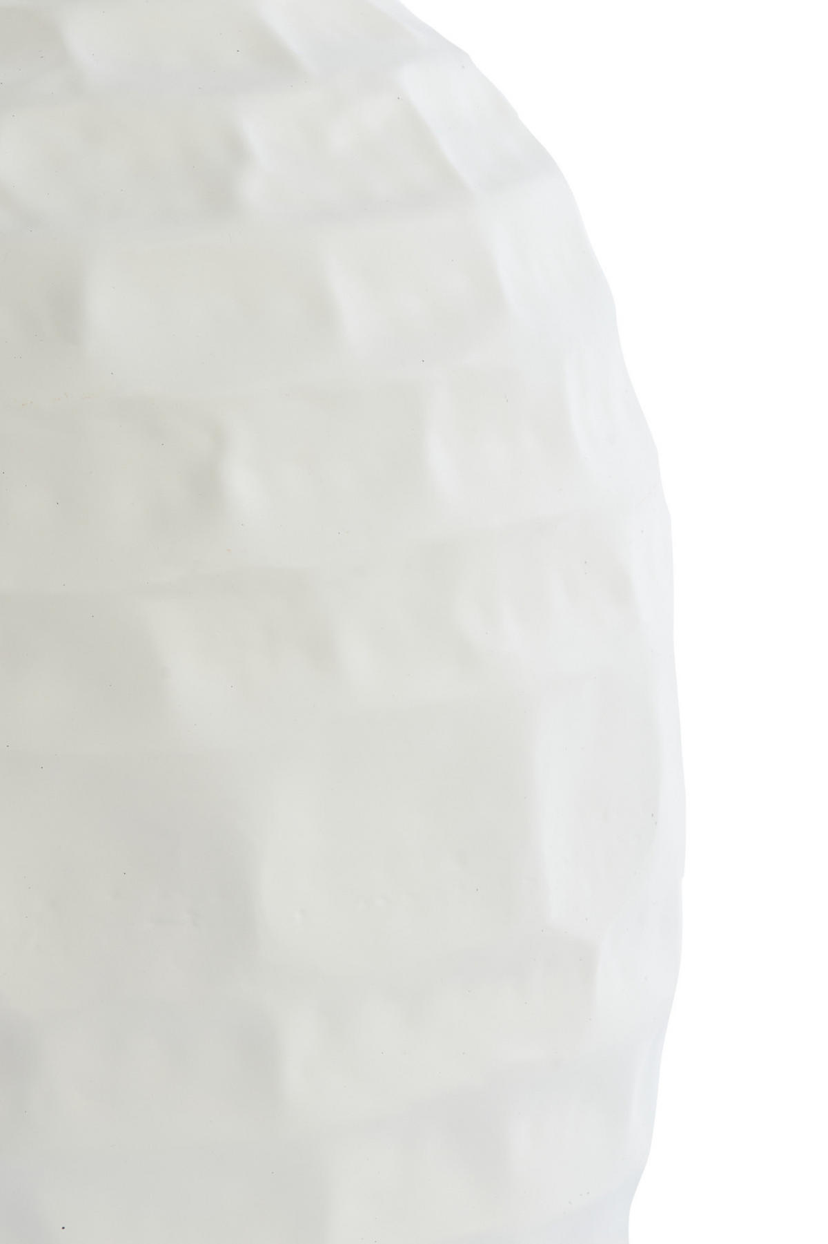 VASE Tariva Weiß Ø25/35 cm - Weiß, Metall (35cm) - Light & Living