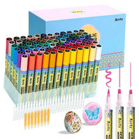 MARKER-SET 72 Farben 3mm Mittlere Spitze - Multicolor, Kunststoff (1/1/13.2cm)