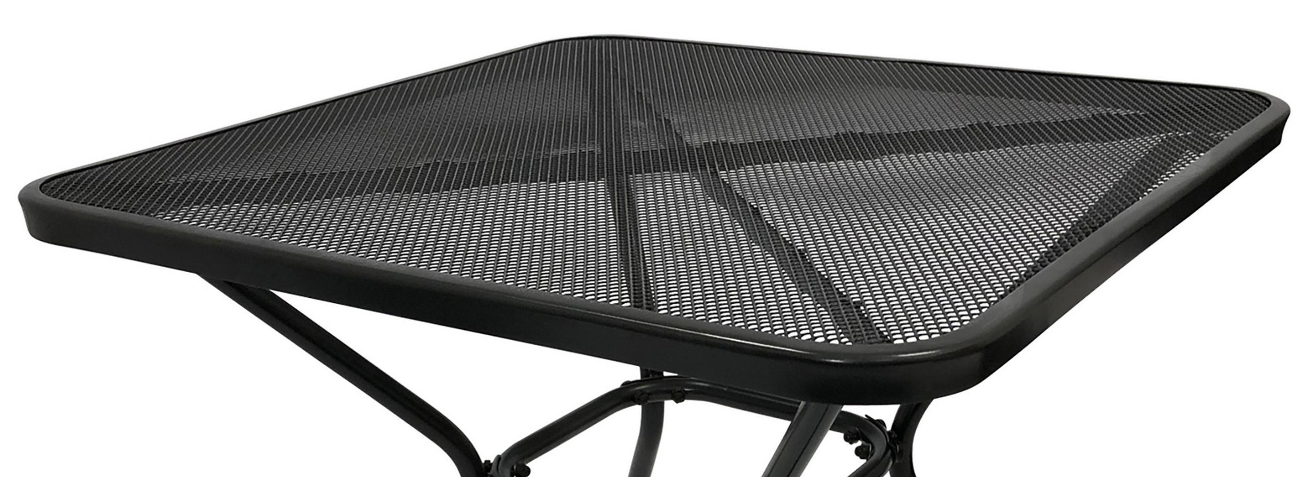 BISTROTISCH Glasgow - 70x70cm - aus Streckmetall pulverbeschichtet dunkelgrau - Grau, Metall (70/70/72cm) - TPFGarden
