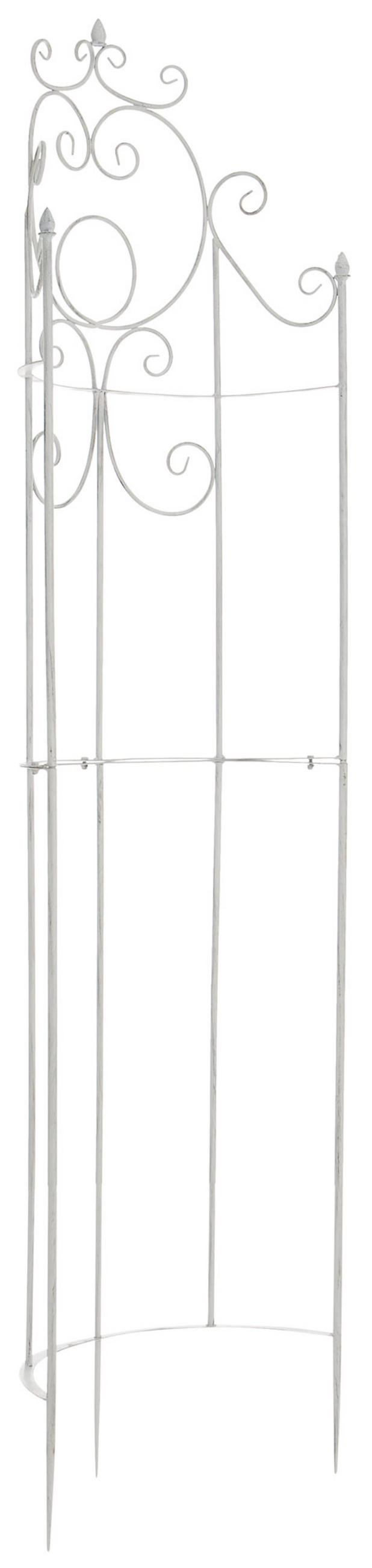 RANKGITTER Lavan antik weiß - Weiß, Metall (52.5/200/23cm) - TPFLiving