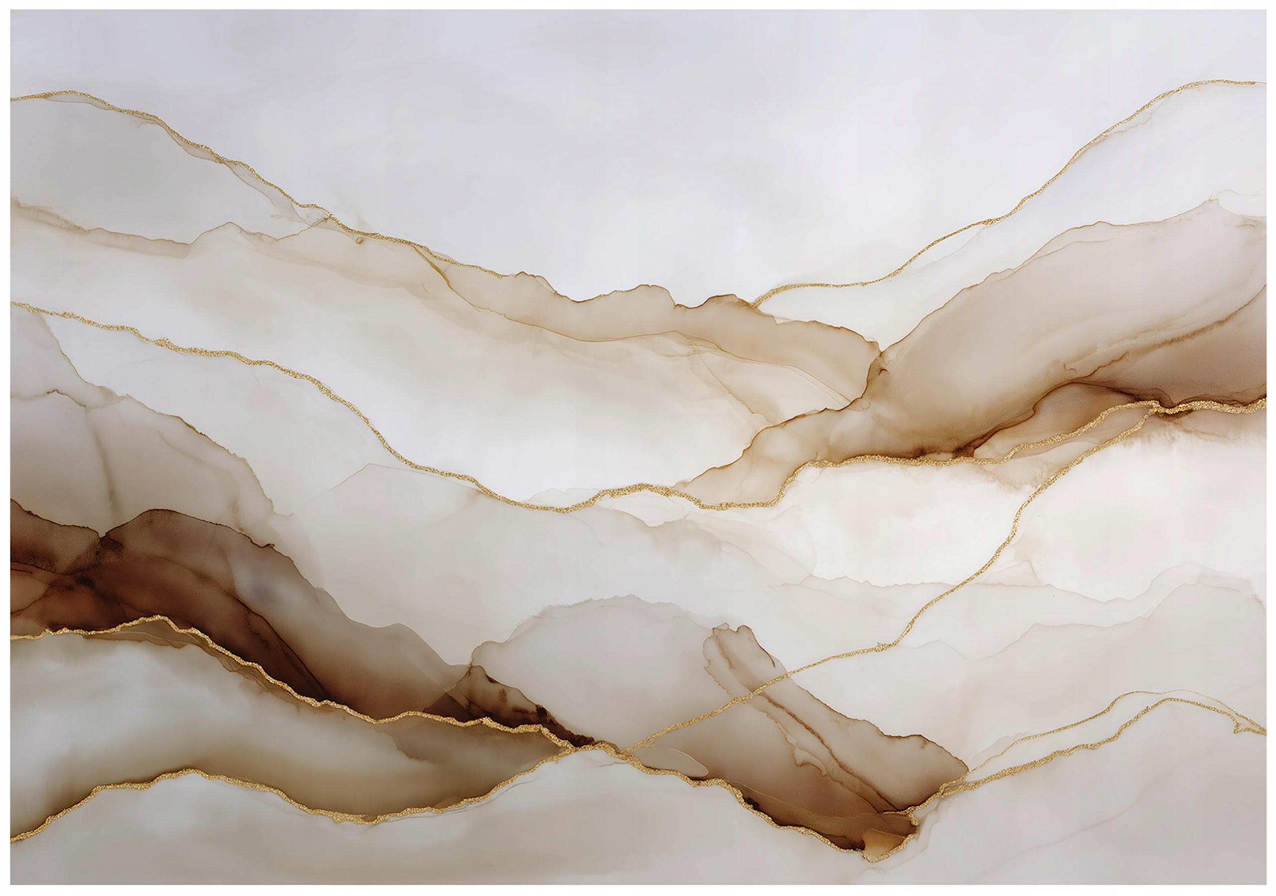 FOTOTAPETE Marmor Abstrakt Beige 350x250 cm - Multicolor, Papier (350/250cm) - Wallarena