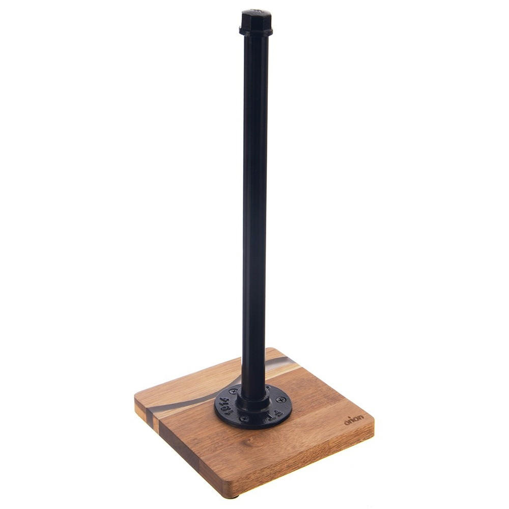 PAPIERHANDTUCHHALTER River Akazienholz 35 cm Schwarz - Naturfarben, Holz (15/35/15cm) - Orion 