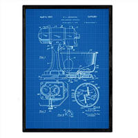 POSTER Patente Industrielle Mixer A3 Rahmenlos - Klar, Papier (29.7/5/42cm) - Nacnic