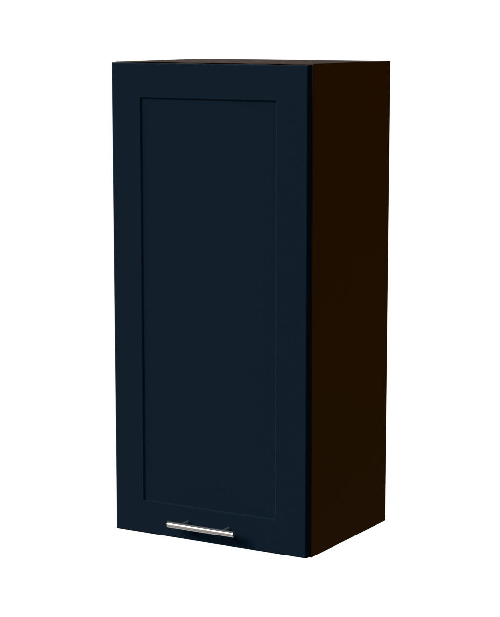 HÄNGESCHRANK Oslo W4/45 Lava / Indigo Matt 45 / 32,5 / 96cm - Dunkelgrau/Dunkelblau, Holz/Holzwerkstoff (45/96/32.5cm) - Feldmann-Wohnen