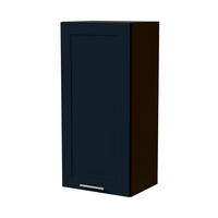 HÄNGESCHRANK Oslo W4/45 Lava / Indigo Matt 45 / 32,5 / 96cm - Dunkelgrau/Dunkelblau, Holz/Holzwerkstoff (45/96/32.5cm) - Feldmann-Wohnen