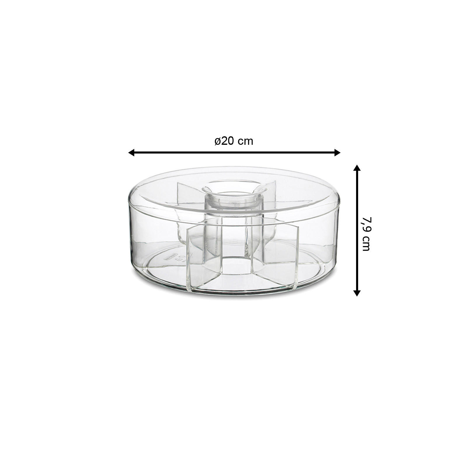 VORRATSDOSE FÜR TEEBEUTEL T-Time transparent ø 20 cm - Transparent, Kunststoff (20/7.9/20cm) - Mepal
