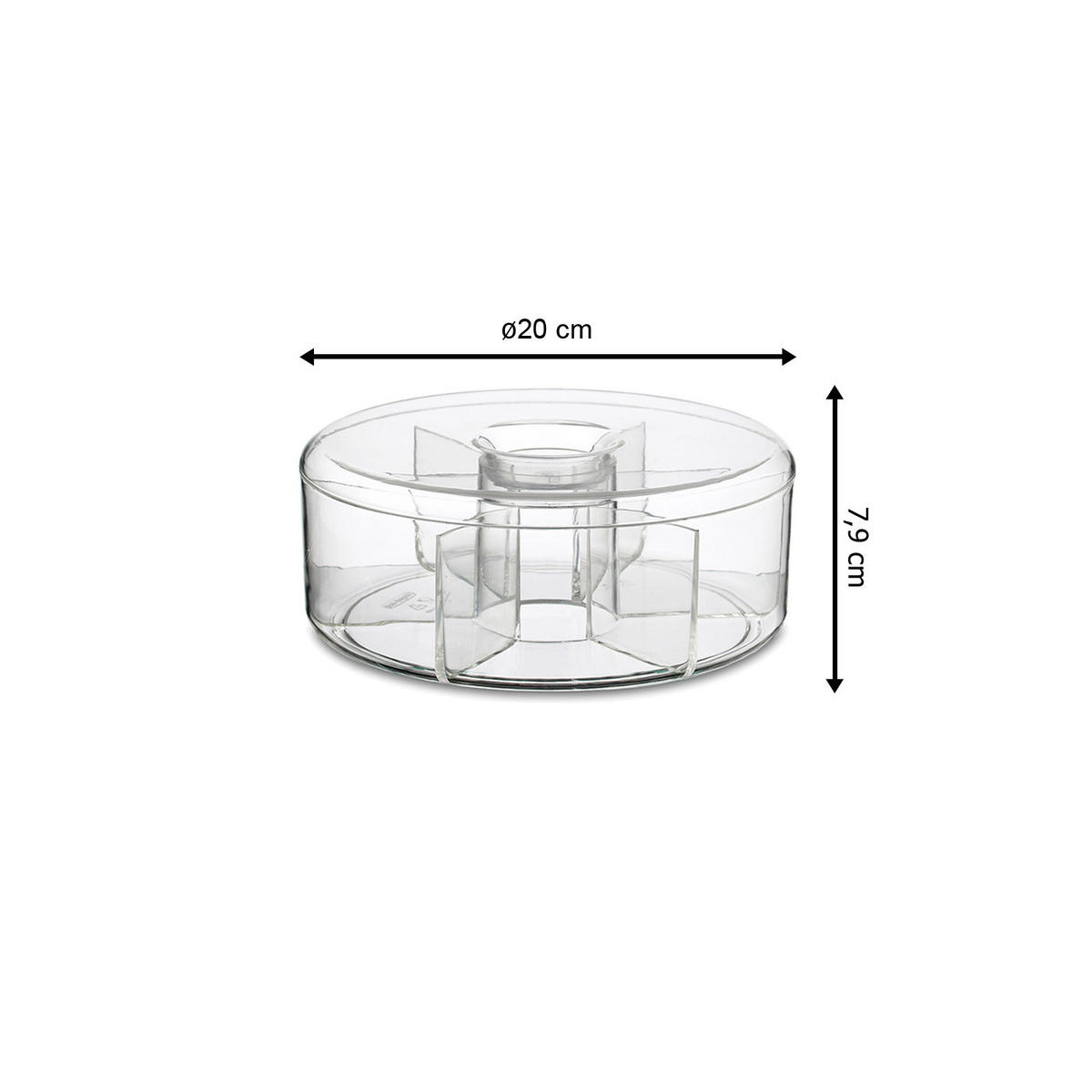 VORRATSDOSE FÜR TEEBEUTEL T-Time transparent ø 20 cm - Transparent, Kunststoff (20/7.9/20cm) - Mepal