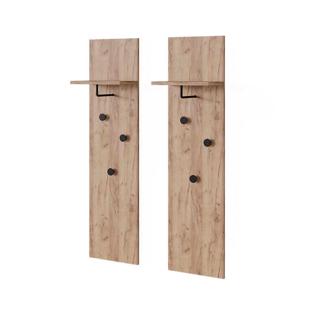 VĚŠÁK NA KABÁTY Siri Zlatý mocný dub - medově dubová, kompozitní dřevo (36/135/21.6cm) - Vicco