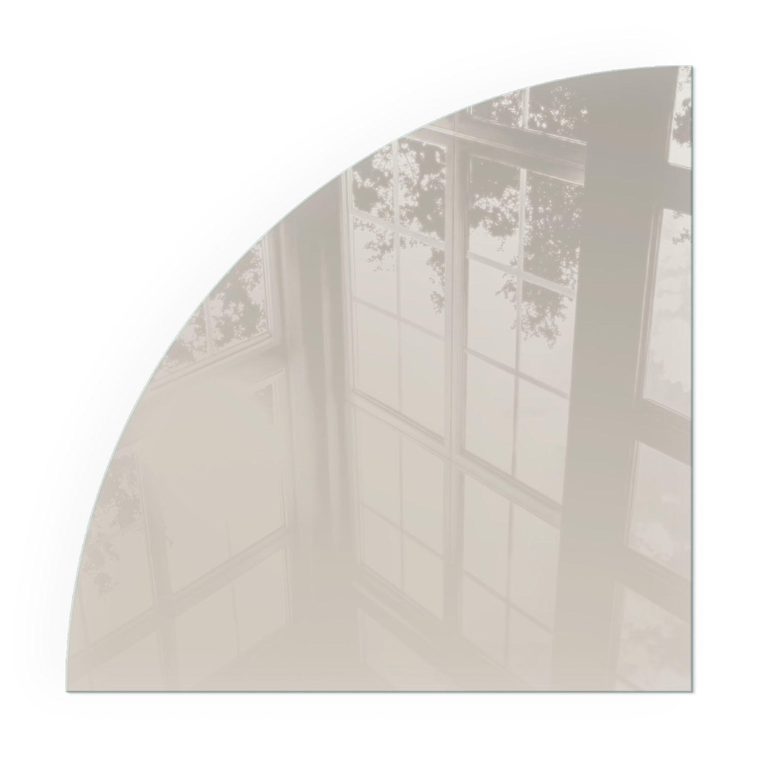 GLASPLATTE für Kamin 100x100 cm - Creme, Glas (100/100/0.4cm) - TULUP