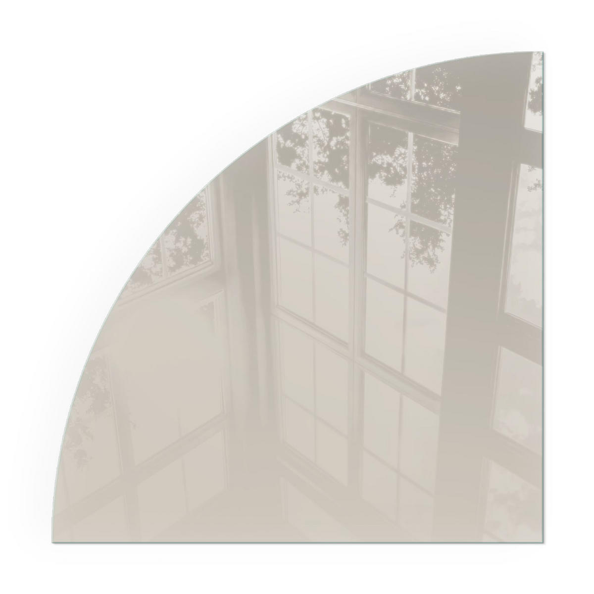 GLASPLATTE für Kamin 100x100 cm - Creme, Glas (100/100/0.4cm) - TULUP