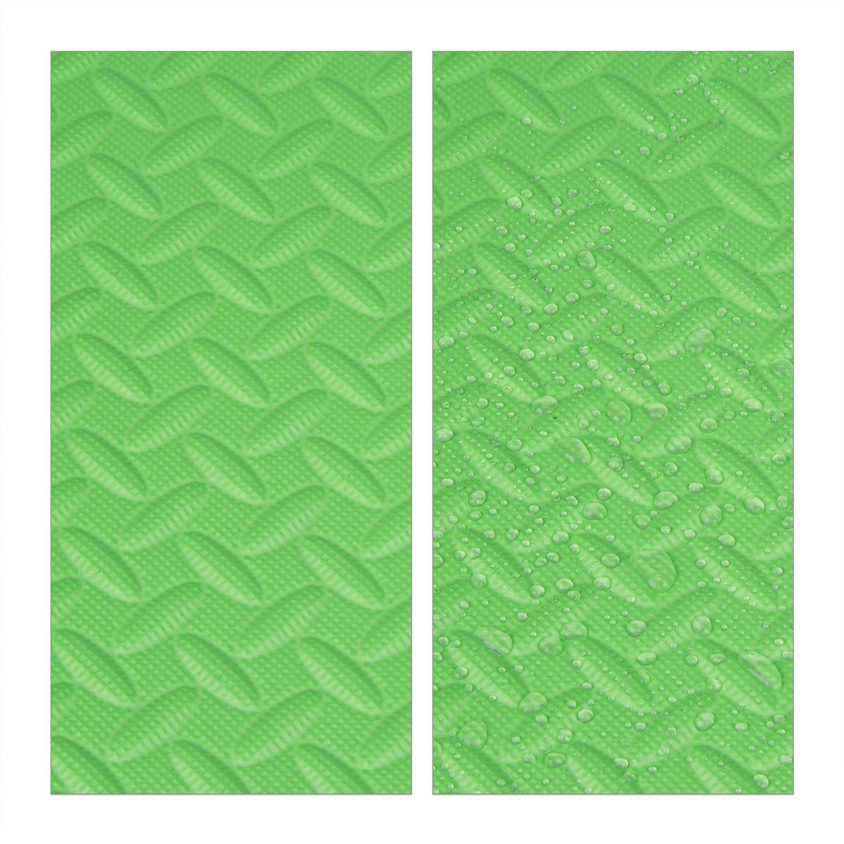 8XBODENSCHUTZMATTE - Grün, Kunststoff (60/60cm) - Relaxdays