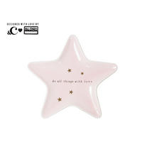 TELLER Tu alles mit Liebe in Rosa - 15cm - Pink, Keramik (0.1/0.1/0.1cm) - Blond Amsterdam