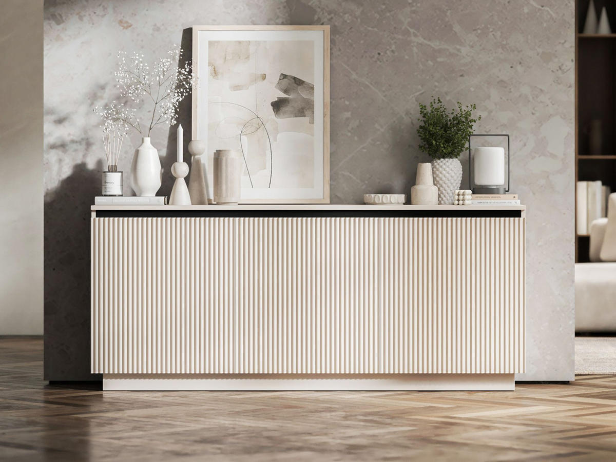 KOMMODE Selene 3D Kaschmir Matt Glamour 167 cm - Kaschmir, Holzwerkstoff (166.8/71.4/35cm) - Meble Lindner
