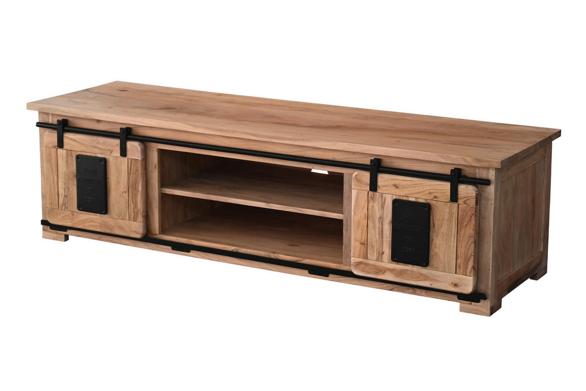 LOWBOARD LIBRO - Beige/Naturfarben, Holz (180/55/50cm) - SAM